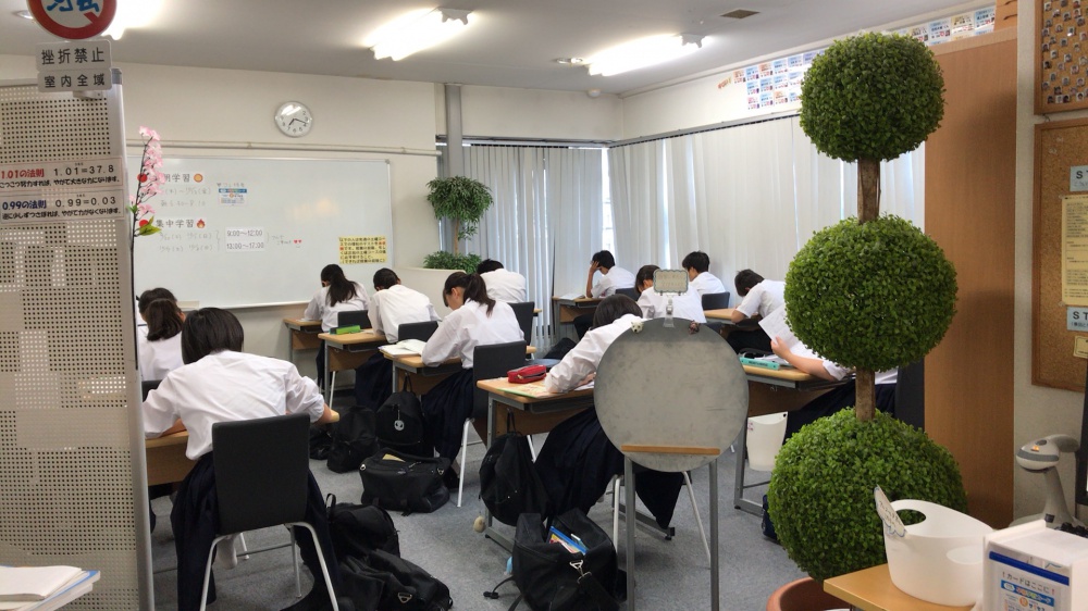 早朝学習の様子（2017.10.5）